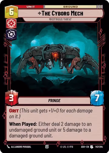 The Cyborg Mech - Mysterious Threat (147/264), Ashes of the Empire — Star Wars card price