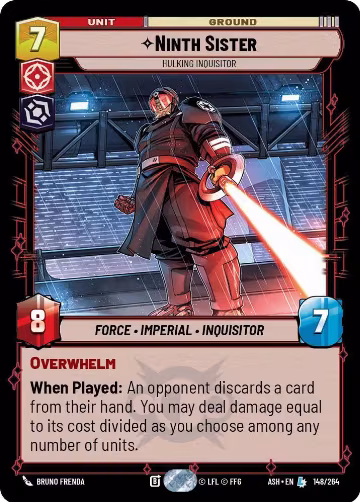 Ninth Sister - Hulking Inquisitor (148/264), Ashes of the Empire — Star Wars card price