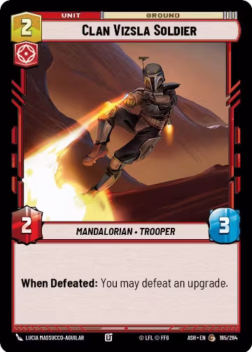 Clan Vizsla Soldier (165/264), Ashes of the Empire — Star Wars card price