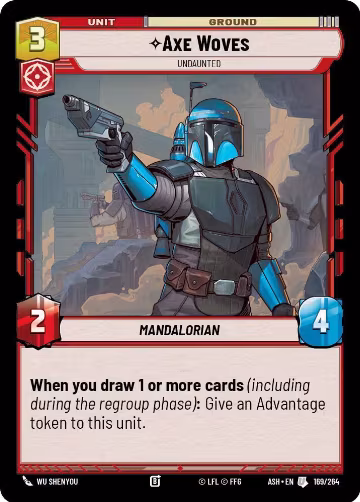 Axe Woves - Undaunted (169/264), Ashes of the Empire — Star Wars card price