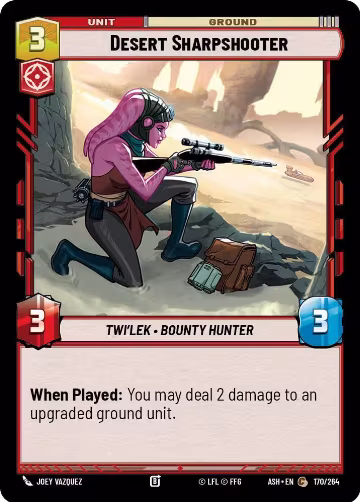 Desert Sharpshooter (170/264), Ashes of the Empire — Star Wars card price