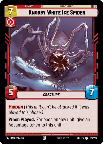 Knobby White Ice Spider (178/264), Ashes of the Empire — Star Wars card price