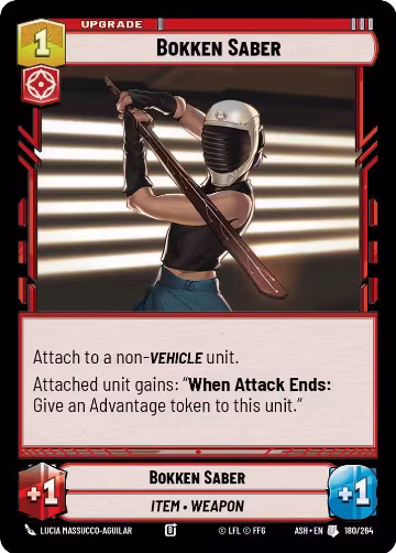 Bokken Saber (180/264), Ashes of the Empire — Star Wars card price