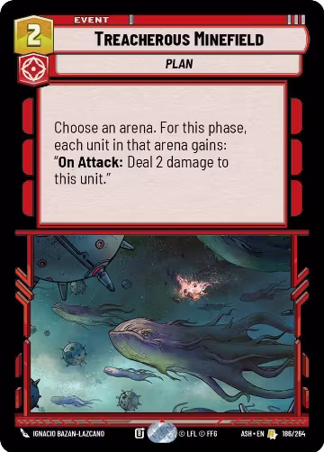 Treacherous Minefield (186/264), Ashes of the Empire — Star Wars card price