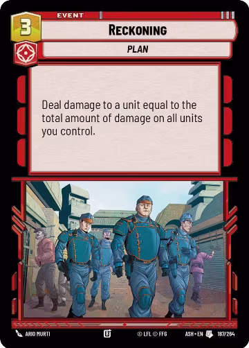 Reckoning (187/264), Ashes of the Empire — Star Wars card price