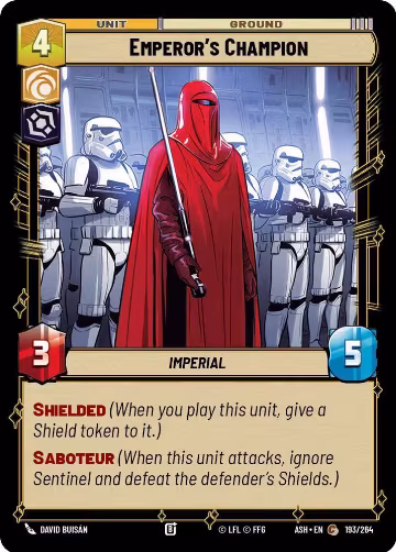 Emperor's Champion (193/264), Ashes of the Empire — Star Wars card price