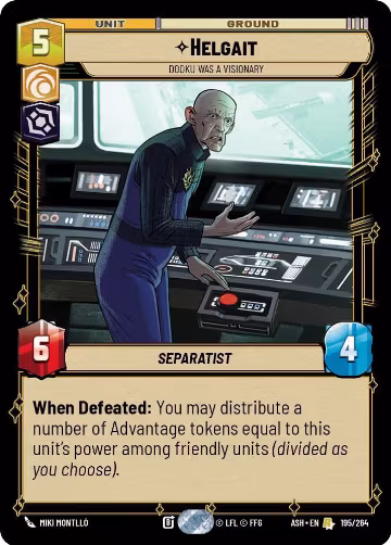 Helgait - Dooku Was a Visionary (195/264), Ashes of the Empire — Star Wars card price