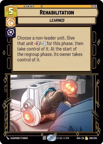 Rehabilitation (200/264), Ashes of the Empire — Star Wars card price