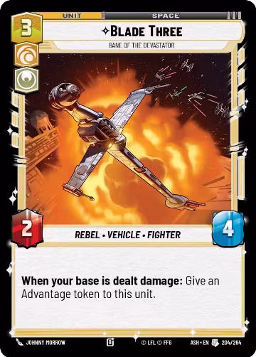 Blade Three - Bane of the Devastator (204/264), Ashes of the Empire — Star Wars card price