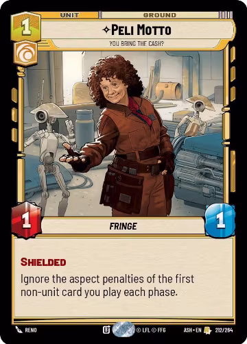 Peli Motto - You Bring the Cash? (212/264), Ashes of the Empire — Star Wars card price