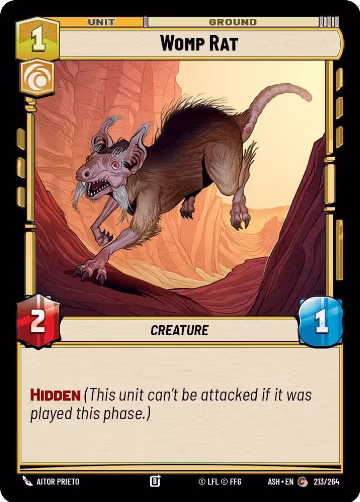 Womp Rat (213/264), Ashes of the Empire — Star Wars card price
