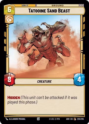 Tatooine Sand Beast (225/264), Ashes of the Empire — Star Wars card price