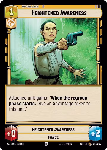 Heightened Awareness (227/264), Ashes of the Empire — Star Wars card price