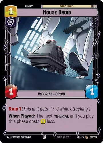 Mouse Droid (237/264), Ashes of the Empire — Star Wars card price