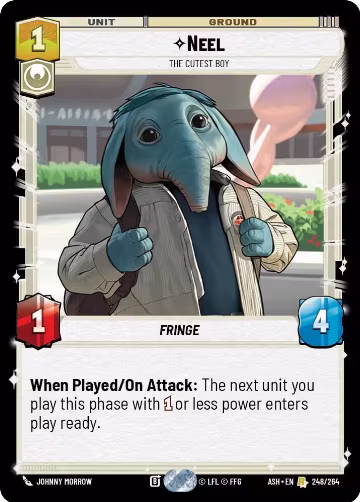 Neel - The Cutest Boy (248/264), Ashes of the Empire — Star Wars card price