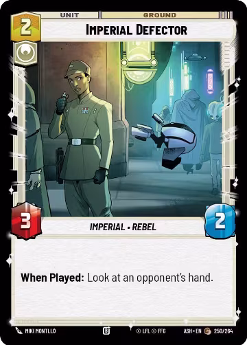 Imperial Defector (250/264), Ashes of the Empire — Star Wars card price