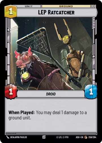 LEP Ratcatcher (259/264), Ashes of the Empire — Star Wars card price