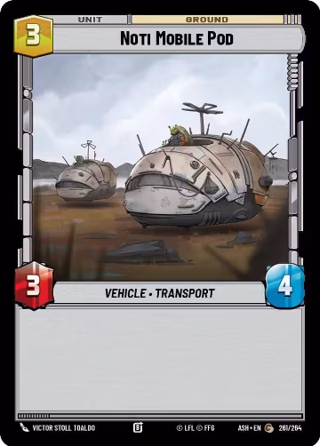 Noti Mobile Pod (261/264), Ashes of the Empire — Star Wars card price