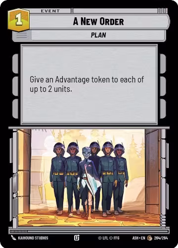 A New Order (264/264), Ashes of the Empire — Star Wars card price
