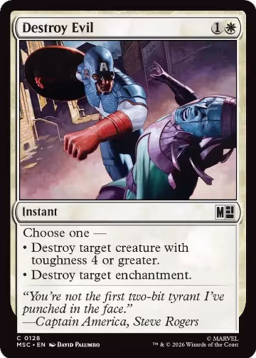 Destroy Evil (Surge Foil) (128), Commander: Marvel Super Heroes — Magic card price