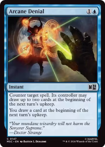 Arcane Denial (Surge Foil) (147), Commander: Marvel Super Heroes — Magic card price