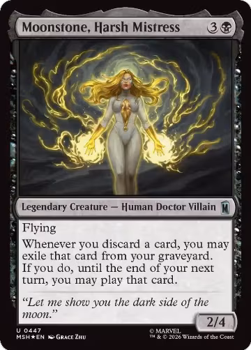 Moonstone, Harsh Mistress (Surge Foil) (447), Marvel Super Heroes — Magic card price