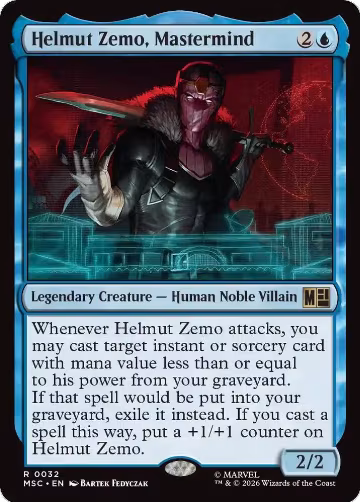 Helmut Zemo, Mastermind (32), Commander: Marvel Super Heroes — Magic card price
