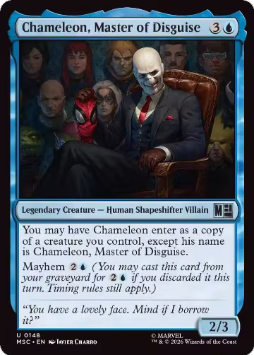 Chameleon, Master of Disguise (148), Commander: Marvel Super Heroes — Magic card price