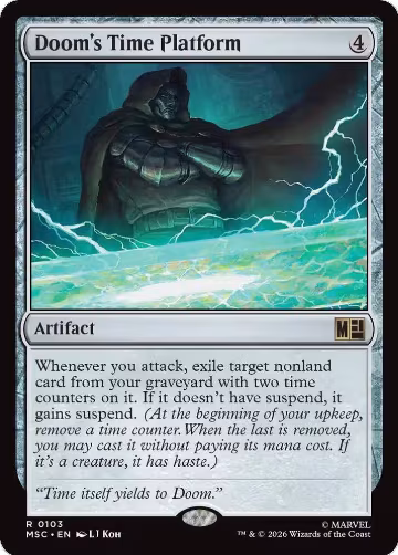 Doom's Time Platform (Surge Foil) (103), Commander: Marvel Super Heroes — Magic card price
