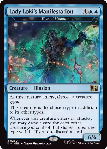Lady Loki's Manifestation - Titan of Littjara (280), Commander: Marvel Super Heroes — Magic card price