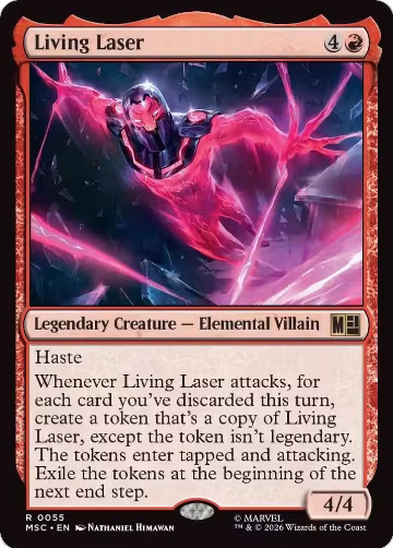 Living Laser (Surge Foil) (55), Commander: Marvel Super Heroes — Magic card price