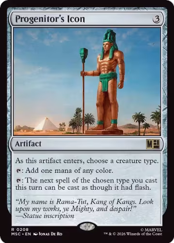 Progenitor's Icon (Surge Foil) (208), Commander: Marvel Super Heroes — Magic card price