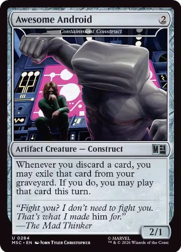 Awesome Android - Containment Construct (Surge Foil) (284), Commander: Marvel Super Heroes — Magic card price