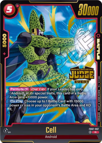 Cell (Judge Pack (Event Judge) 05) (FB07-007), Tournament and Championship Promos — DB Fusion card price