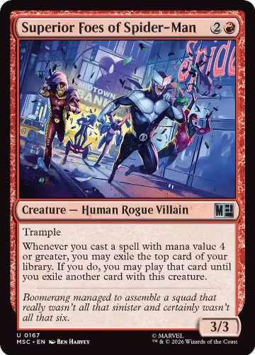 Superior Foes of Spider-Man (167), Commander: Marvel Super Heroes — Magic card price