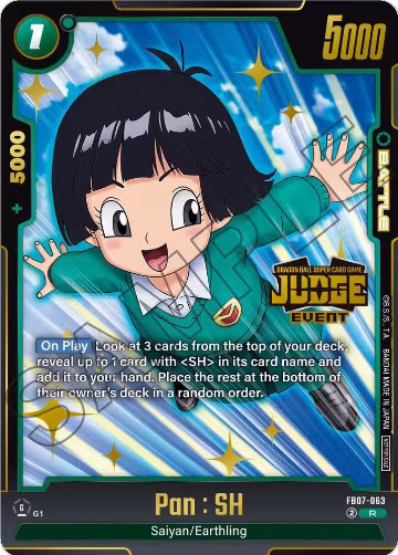 Pan : SH (Judge Pack (Event Judge) 05) (FB07-063), Tournament and Championship Promos — DB Fusion card price