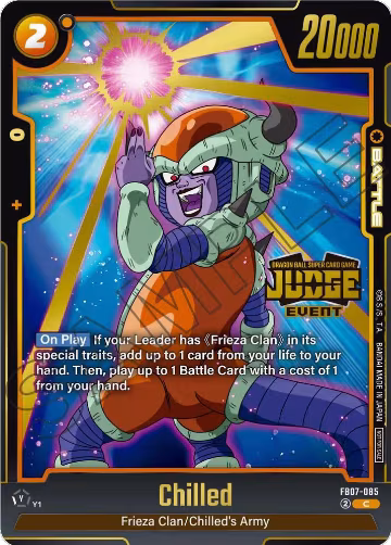 Chilled (Judge Pack (Event Judge) 05) (FB07-085), Tournament and Championship Promos — DB Fusion card price