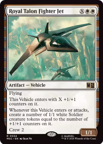 Royal Talon Fighter Jet (24), Commander: Marvel Super Heroes — Magic card price
