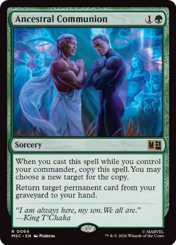 Ancestral Communion (64), Commander: Marvel Super Heroes — Magic card price