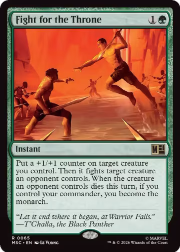 Fight for the Throne (65), Commander: Marvel Super Heroes — Magic card price