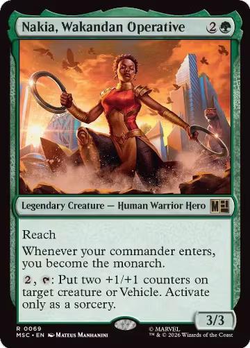Nakia, Wakandan Operative (69), Commander: Marvel Super Heroes — Magic card price