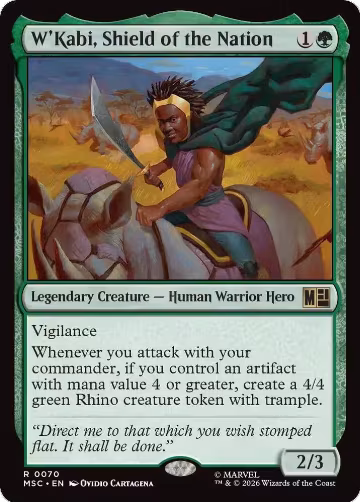 W'Kabi, Shield of the Nation (70), Commander: Marvel Super Heroes — Magic card price