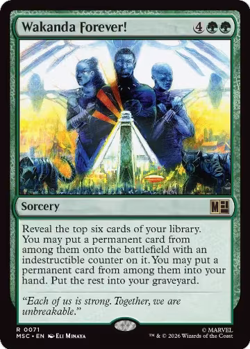 Wakanda Forever! (71), Commander: Marvel Super Heroes — Magic card price