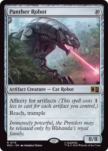 Panther Robot (113), Commander: Marvel Super Heroes — Magic card price
