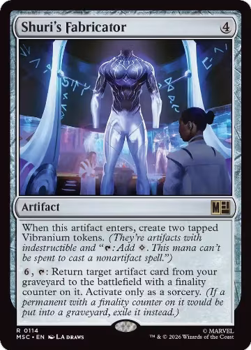 Shuri's Fabricator (114), Commander: Marvel Super Heroes — Magic card price