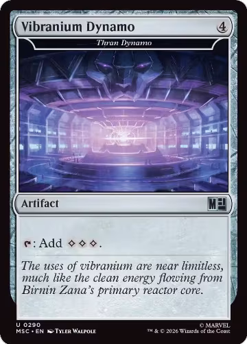 Vibranium Dynamo - Thran Dynamo (290), Commander: Marvel Super Heroes — Magic card price