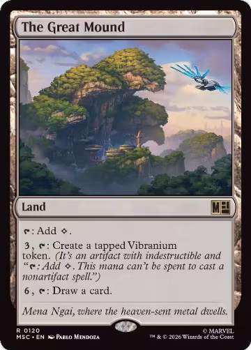 The Great Mound (120), Commander: Marvel Super Heroes — Magic card price