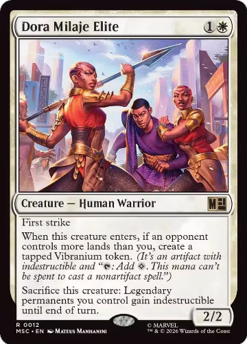 Dora Milaje Elite (Surge Foil) (12), Commander: Marvel Super Heroes — Magic card price