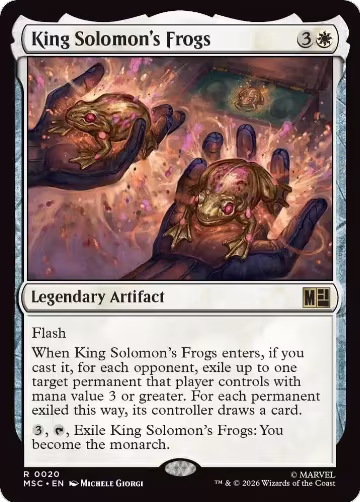 King Solomon's Frogs (Surge Foil) (20), Commander: Marvel Super Heroes — Magic card price