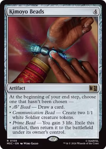 Kimoyo Beads (Surge Foil) (109), Commander: Marvel Super Heroes — Magic card price